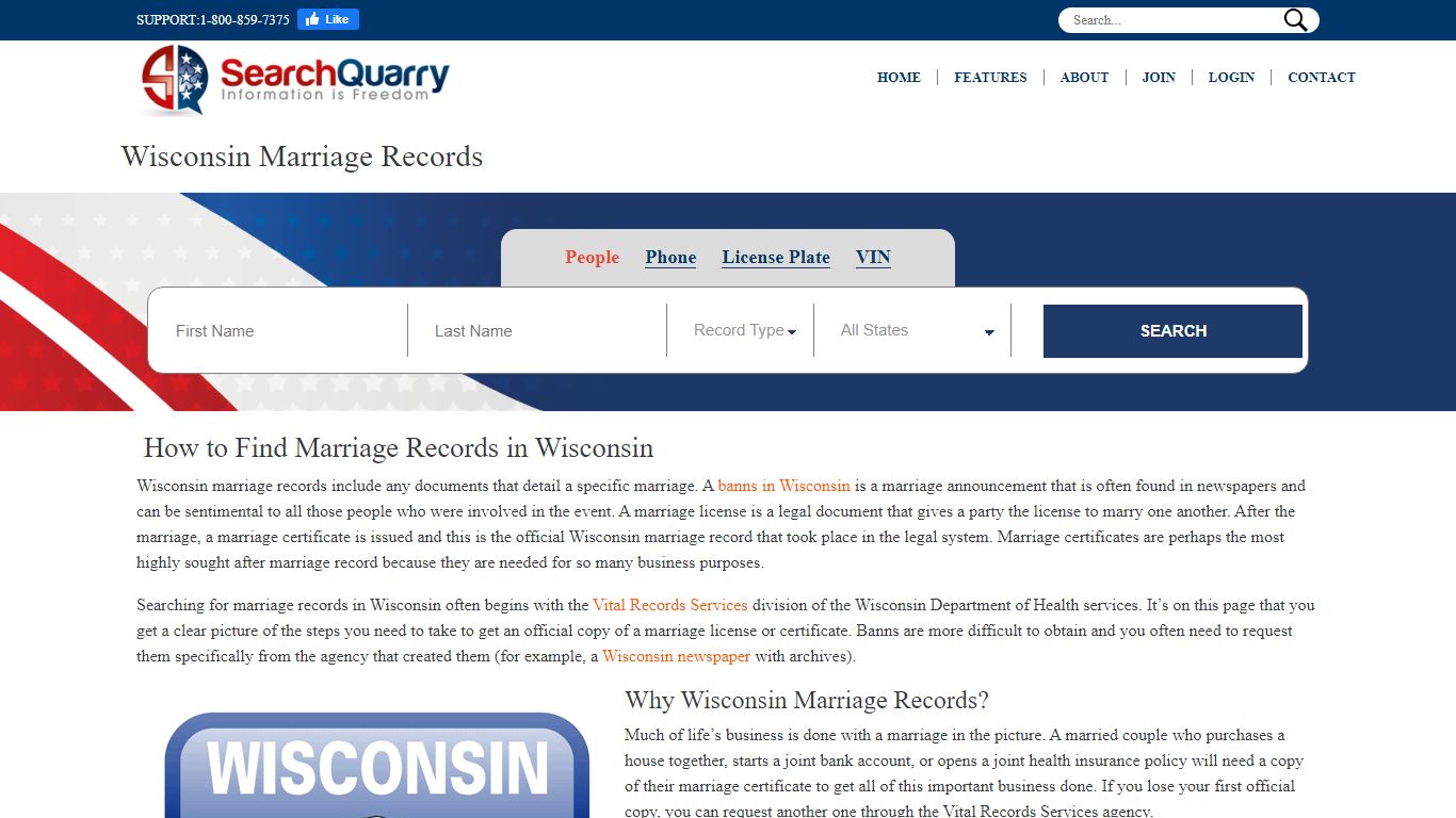 Free Wisconsin Marriage Records | Enter Name to View Marriage Records